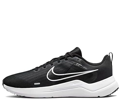 Nike Herren Downshifter 12 Laufschuh, Black/White-Dk Smoke Grey-Pure, 42 EU