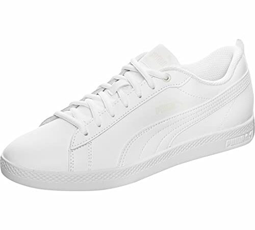 PUMA Damen Smash WNS v2 L Sneaker, White White, 39 EU