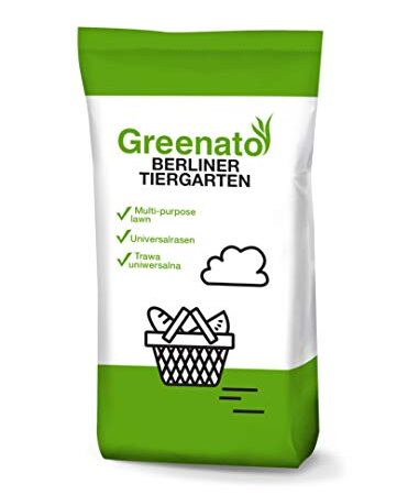 Rasensamen Greenato Berliner Tiergarten 5kg Zierrasen Rasen Grassamen Rasensaat Gras - Packungseinheit wählbar von 1-30kg