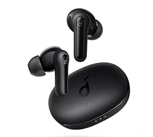 soundcore by Anker Life P2 Mini Bluetooth Kopfhörer, In Ear Kopfhörer mit 10mm Audiotreiber, intensiver Bass, EQ, Bluetooth 5.2, 32 Std Akku, Aufladen mit USB-C, minimalistisches Design(Nachtschwarz)