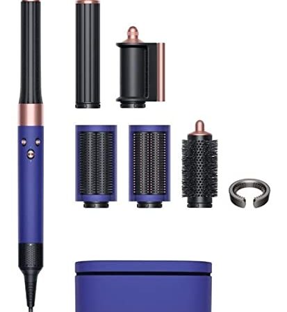 Dyson Airwrap Complete Short Multi Haarstyler Nachtblau/Kupfer, inkl 6 Aufsätze, Lockenwickler Warmluft, Haare kürzer als Brustlang Lockenstab verschiedenen Aufsätzen Warmluftbürste Föhnbürste