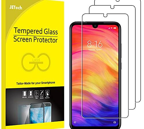 JETech Schutzfolie für Xiaomi Redmi Note 8, Note 7 und Note 7 Pro, Panzer schutz Gehärtetem Glas, 3 Stück