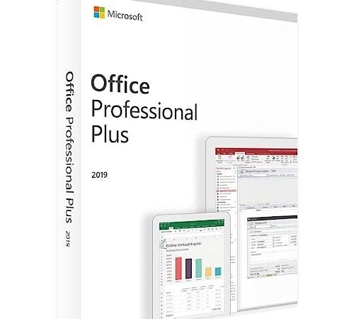 Microsoft Office 2019 Professional Plus für Windows - Produktschlüssel – 1 Gerät - Deutsch – KEIN ABO – Laufzeit unbegrenzt- Email-Versand innerhalb von 24 Std. und anschließend per Briefpost.