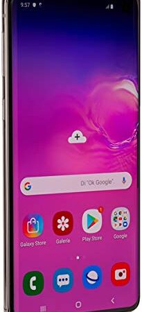 Samsung Galaxy S10 128GB + 8GB RAM SM-G973F / DS Dual SIM 6.1" LTE-Fabrik entriegelte Smartphone (International Model) (Prism Schwarz)