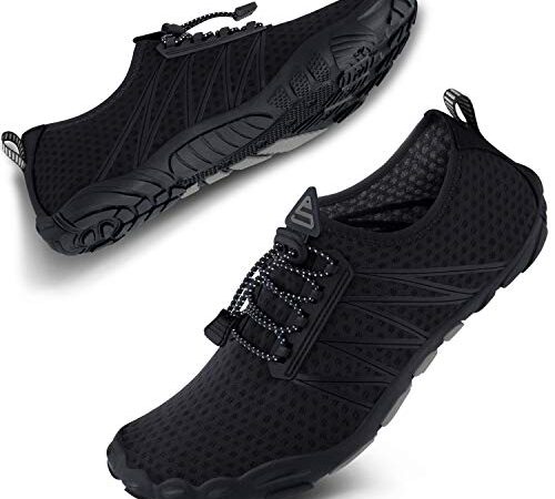 SEEKWAY Wasserschuhe Damen Herren Erwachsene Quick-Dry Aquaschuhe Barfuß für Strand Schwimmen Fluss Pool See Wandern Kajakfahren Surfen SP001 43EU