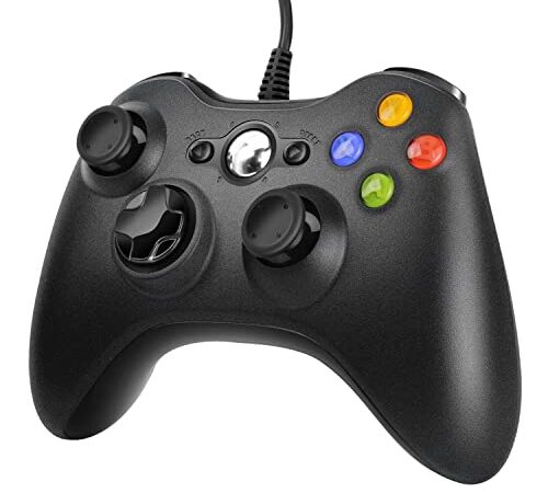 Controller für Xbox 360, PC Controllers Wired USB Controller für Xbox 360/Xbox 360 Slim/PC Win7/ 8/10/ XP mit Kabel