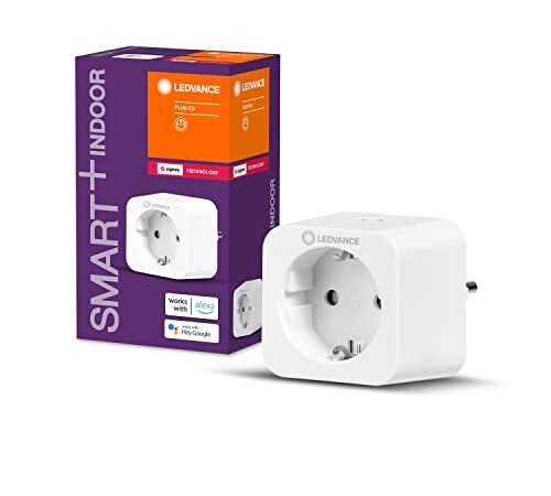 LEDVANCE Smart+ Plug, ZigBee schaltbare Steckdose, für die Lichtsteuerung in Ihrem Smart Home, Direkt kompatibel mit Echo Plus und Echo Show (2. Gen.), Kompatibel mit Philips Hue Bridge, 4er Pack